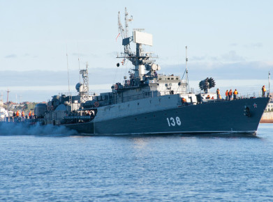 В Белом море прошли учения противолодочных кораблей Северного флота